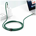 baseus display fast charging data cable type c to type c 100w 1m green extra photo 3