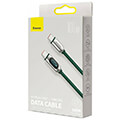 baseus display fast charging data cable type c to type c 100w 1m green extra photo 5