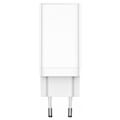 baseus gan3 pro quick charger 2x type c usb 65w cable type c 100w 1m white extra photo 1