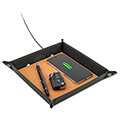4smarts pocket tray organizer with wireless charger 15w black brown extra photo 1