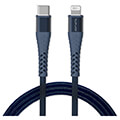4smarts usb c to lightning cable premium cord xxl 3m navy blue mfi certified extra photo 1