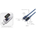 4smarts usb c to lightning cable digitcord 30w 15m dark blue mfi certified extra photo 1