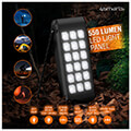4smarts solar power bank titan pack flex 10000mah stand and flashlight black orange extra photo 5