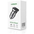 ugreen car charger cd130 18w pd usb qc30 silver 30780 extra photo 4