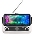 tracer tv79 mobile phone stand with speakers bt fm usb powerbank function extra photo 2