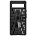 spigen rugged armor black for google pixel 6 extra photo 1