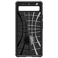 spigen rugged armor black for google pixel 6a extra photo 2