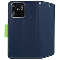 fancy book case for xiaomi redmi 10c navy lime extra photo 1