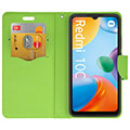 fancy book case for xiaomi redmi 10c navy lime extra photo 2