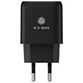 icy box ib ps102 pd 2 port usb fast charger for mobile devices up to 20 w extra photo 1
