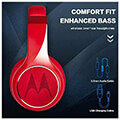 motorola escape 220 kokkino asyrmata bluetooth 50 over ear akoystika hands free extra photo 4