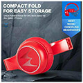 motorola escape 220 kokkino asyrmata bluetooth 50 over ear akoystika hands free extra photo 5