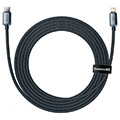 baseus crystal shine cable shine type c to lightning 2m 20w black extra photo 1