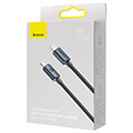 baseus crystal shine cable shine type c to lightning 2m 20w black extra photo 2