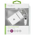 nedis wcham212awt wall charger 1x 21a 1x usb a micro usb cable 100m 1050w extra photo 2