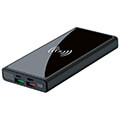 powerbank xo design pr141 10000mah pd qc 30 225watt wireless 15watt black extra photo 1