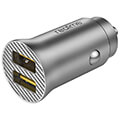 car charger realme dart 33watt 2x usb grey extra photo 2