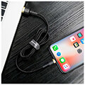 baseus cafule cable usb for lightning 24a 1m gold black extra photo 1
