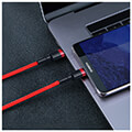 baseus cafule series cable type c flash charging pd 20 qc 30 60w 3a 1m red extra photo 1