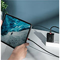 baseus cafule pd 20 100w flash charging type c to type c cable 5a 2m red black extra photo 1