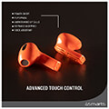 4smarts tws bluetooth headphones skybuds lucid orange extra photo 3