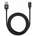 forcell cable usb to micro 21a tube black 1m extra photo 1