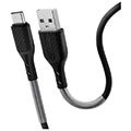 forcell carbon cable usb to type c qc30 3a cb 02b black 1m extra photo 4