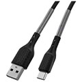 forcell carbon cable usb to type c qc30 3a cb 02b black 1m extra photo 5