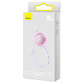 baseus bright mirror 4 retractable type c 3 in 1 cable micro usb c lightning 100w 35a 11m purple extra photo 4