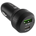 natec nuc 1980 coney 1x usb 1x usb c power delivery 30 48w qc30 car charger black extra photo 6