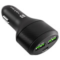 natec nuc 1981 coney 2x usb 1x usb c power delivery 30 84w qc30 car charger black extra photo 1