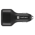 natec nuc 1981 coney 2x usb 1x usb c power delivery 30 84w qc30 car charger black extra photo 4