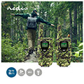 nedis wltk0810bk walkie talkie set 2 handsets up to 8km frequency channels 8 ptt vox green extra photo 1