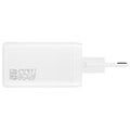 4smarts wall charger pd trio 65w gan 2x type c usb white extra photo 1
