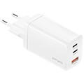 4smarts wall charger pd trio 65w gan 2x type c usb white extra photo 2