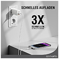 4smarts wall charger pd trio 65w gan 2x type c usb white extra photo 5