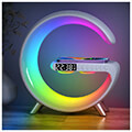g roc rgb led light with bluetooth speaker alarm and wireless charger nh69wh white extra photo 3