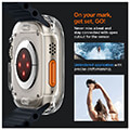 spigen ultra hybrid clear for apple watch ultra 49mm extra photo 13