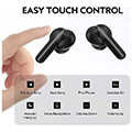 qcy t13 tws black dual driver 4 mic noise cancel true wireless earbuds quick charge 380mah extra photo 3