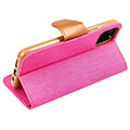 canvas book case for xiaomi redmi 12c pink extra photo 3