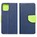 fancy book case for xiaomi redmi note 12 4g navy lime extra photo 3