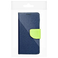 fancy book case for xiaomi redmi note 12 4g navy lime extra photo 6