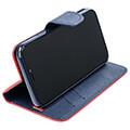 fancy book case for xiaomi redmi note 12 pro 5g red navy extra photo 3