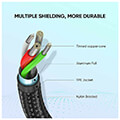 charging cable ugreen us288 type c black 3m 60408 3a extra photo 5