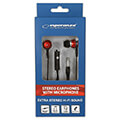 esperanza eh192 earphones with microphone eh192 black and red extra photo 2