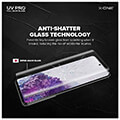 uv pro x one tempered glass for samsung galaxy s22 ultra case friendly working fingerprint sensor extra photo 3