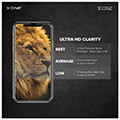 x one full cover extra strong crystal clear for samsung s21 fe tempered glass 9h extra photo 5