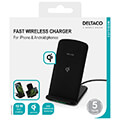 deltaco qi 1033 fast wireless charging pad qi certified 10w black extra photo 4