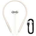 baseus neckband magnetic sport earphones bowie p1 creamy white extra photo 6
