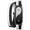 xiaomi smart band 8 double wrap strap black and white extra photo 1